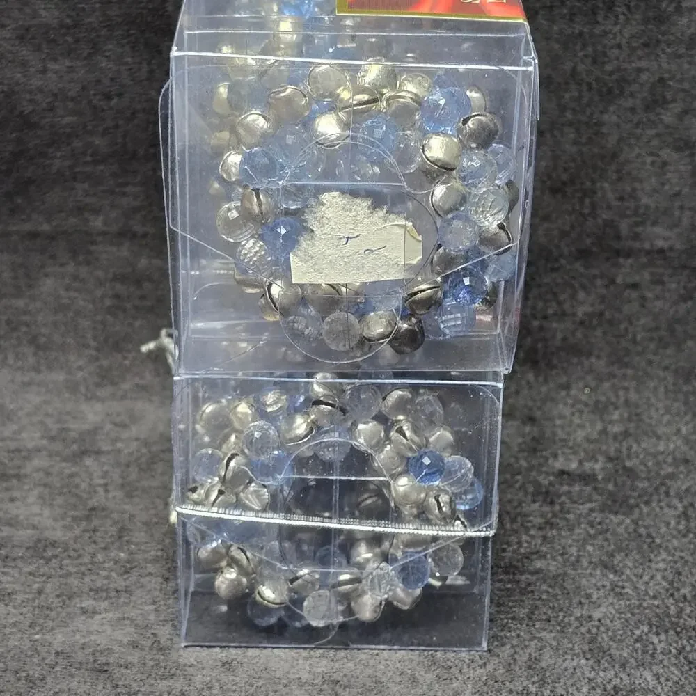 Holiday Collection Set of 4 Silver Bells Napkin Rings 8 Holders in Total